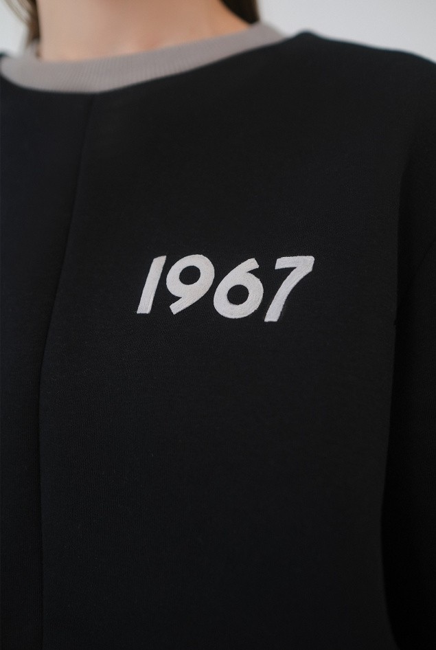 Свитшот "1967" Черный Женский